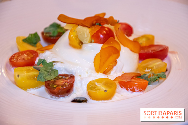 Restaurant Conti burrata tomates poutargue