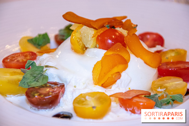 Restaurant Conti burrata tomates poutargue