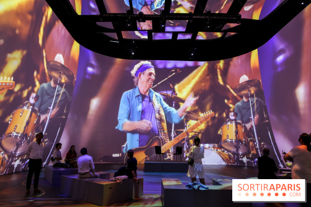 On stage with The Rolling Stones, nos photos