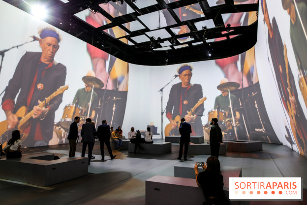 On stage with The Rolling Stones, nos photos