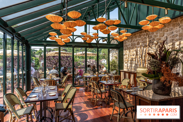 Le Nid, le restaurant-terrasse sur berge à l'Isle-Adam -  décoration salle - DOD Architecte