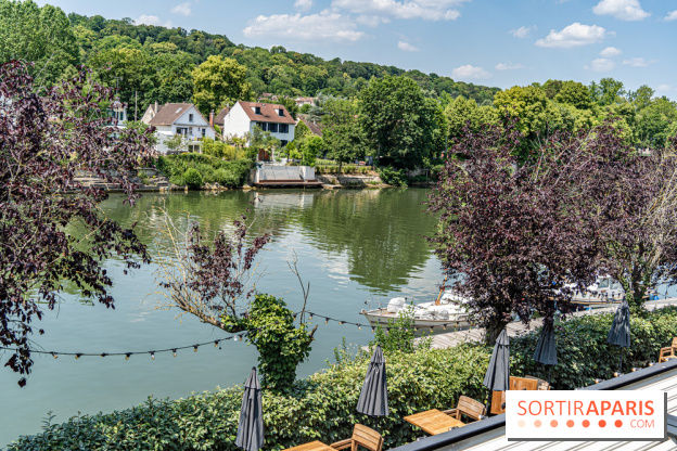 Le Nid, le restaurant-terrasse sur berge à l'Isle-Adam -  vue