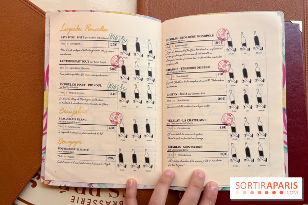Brasserie des Prés - Carte des vins