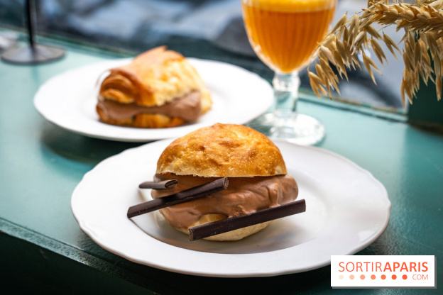 Glace insolite : la glace pain au chocolat de Sain -  A7C7854