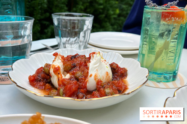 Terrasse Mercatino The Hoxton x Italicus - Burrata tomates épicées