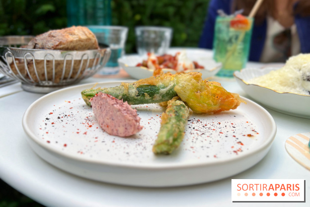 Terrasse Mercatino The Hoxton x Italicus - Fleurs de courgette tempura