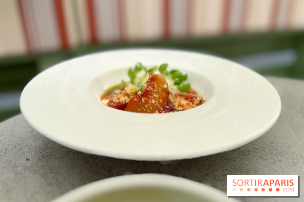 Braisenville - Pêche rôtie glace ricotta