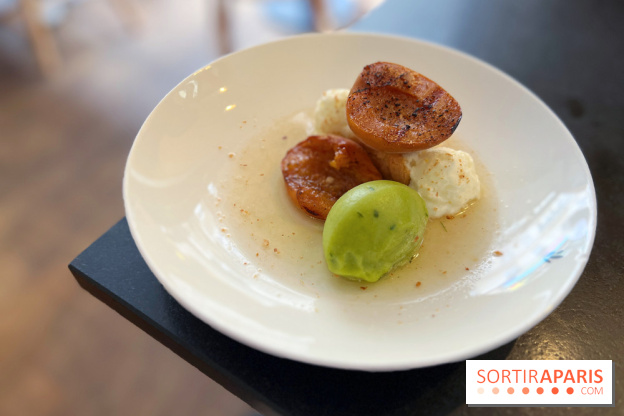 Ardent - Abricots rôtis sorbet estragon