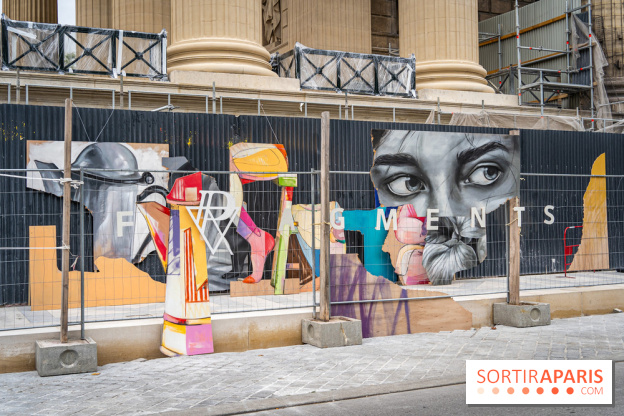 Exposition street-art Fragments par Ensemble Réel a l’église de la Madeleine