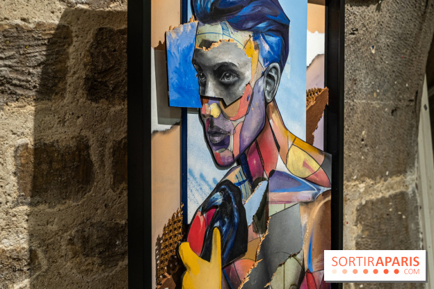 Exposition street-art Fragments par Ensemble Réel a l’église de la Madeleine