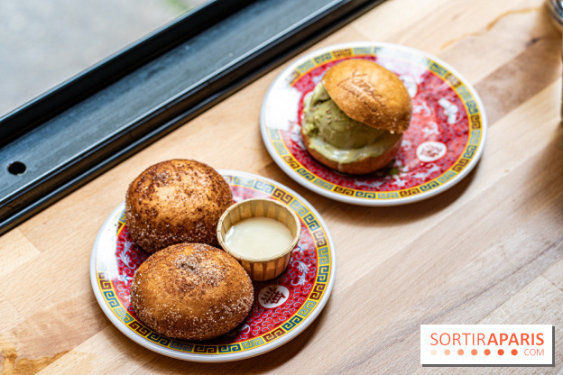 Yansai, restaurant de street Food asiatique rue Gravilliers - Paris 3e -  bao celeste - ice burger