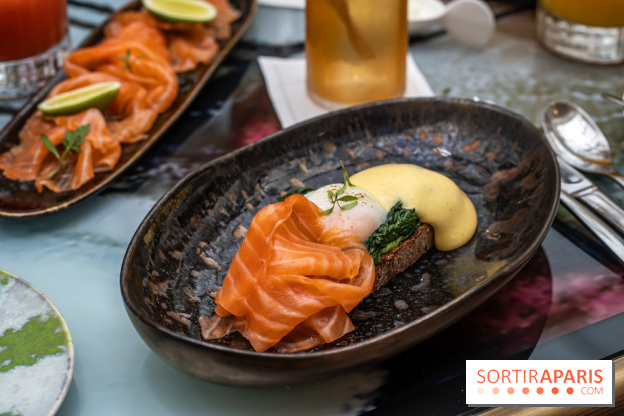 Le nouveau brunch du Rivages au Scribe Paris Opéra -  oeuf florentine saumon