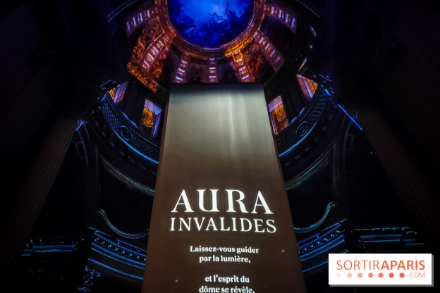 Aura, un spectacle son et lumières qui illumine le Dôme des Invalides - photos et vidéo