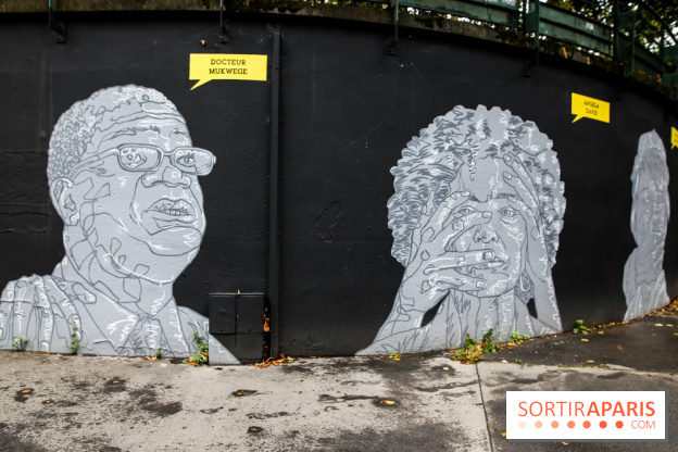 Mur des droits humains à Paris, nos photos