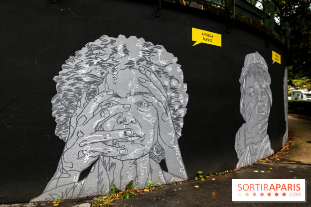 Mur des droits humains à Paris, nos photos