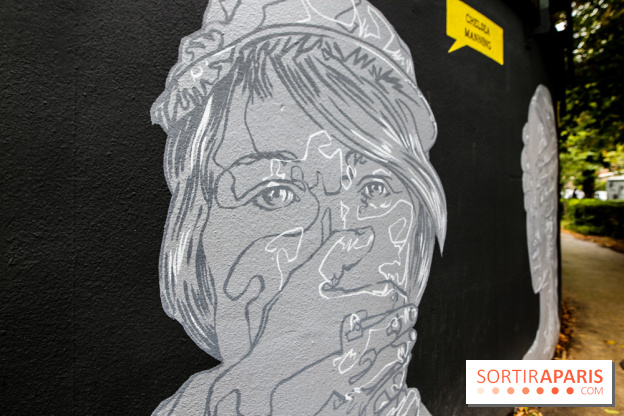 Mur des droits humains à Paris, nos photos