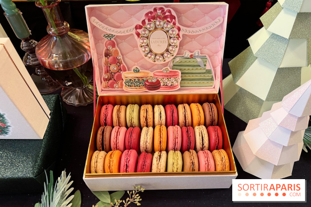 Ladurée - Bûches de Noël 2023 - Macarons