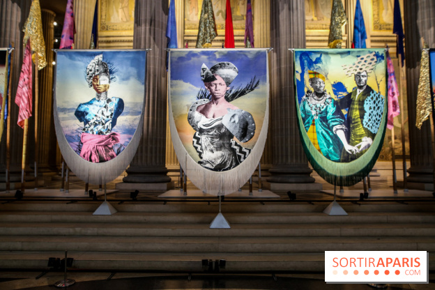 Raphaël Barontini, les photos de son installation monumentale au Panthéon