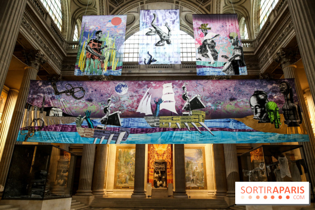 Raphaël Barontini, les photos de son installation monumentale au Panthéon - IMG 1430