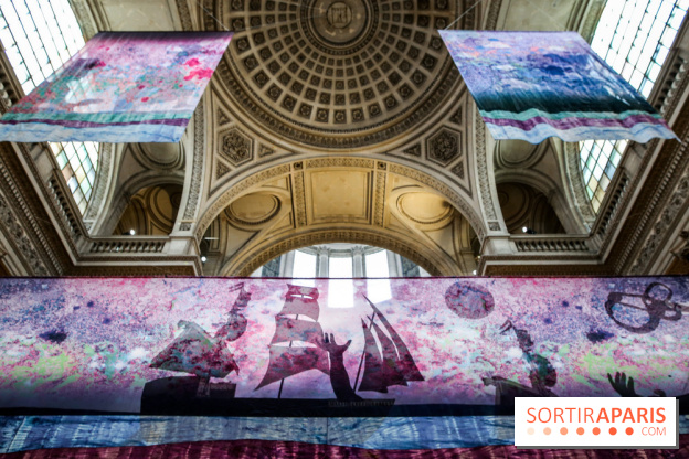 Raphaël Barontini, les photos de son installation monumentale au Panthéon
