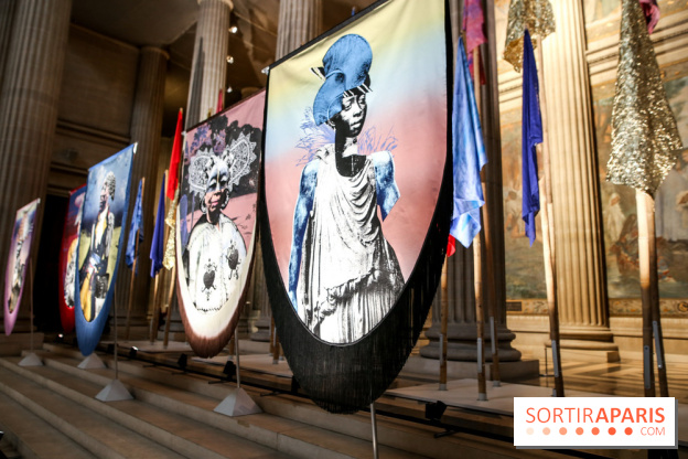 Raphaël Barontini, les photos de son installation monumentale au Panthéon