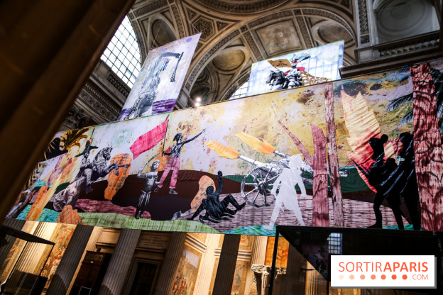 Raphaël Barontini, les photos de son installation monumentale au Panthéon - IMG 1459
