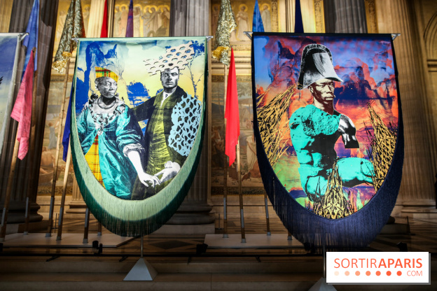 Raphaël Barontini, les photos de son installation monumentale au Panthéon
