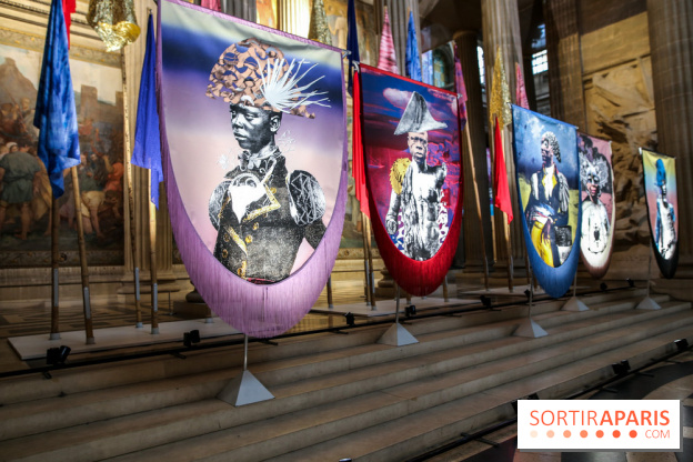 Raphaël Barontini, les photos de son installation monumentale au Panthéon