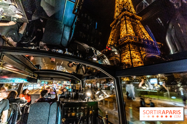 Bus Saint Germain 1920 - dîner dans un bus en traversant Paris  -  A7C3678