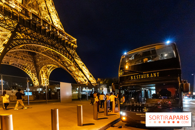 Bus Saint Germain 1920 - dîner dans un bus en traversant Paris