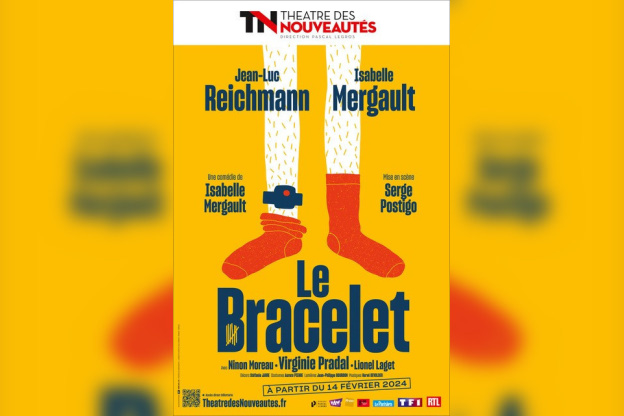 Jean-Luc Reichmann et Isabelle Mergault sur scène pour "Le bracelet" au Théâtre des Nouveautés dès Février 2024 à Paris