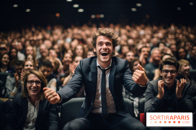 Photos d'Illustrations MidJourney : spectacles d'humour - 6