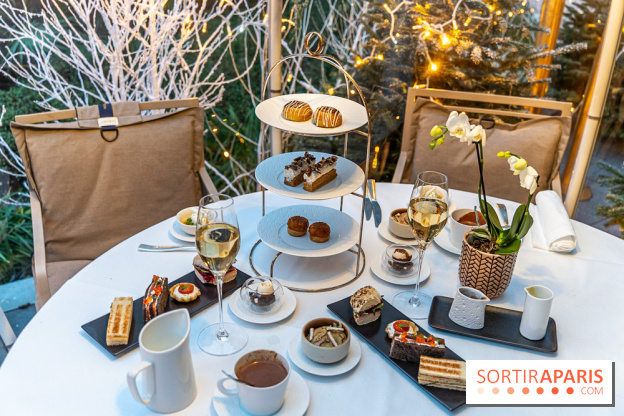 Le Tea Time du Joy à l'Hôtel Fouquet's sur sa terrasse d'hiver enchantée -  A7C9639