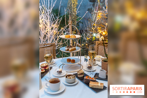 Le Tea Time du Joy à l'Hôtel Fouquet's sur sa terrasse d'hiver enchantée -  A7C9648