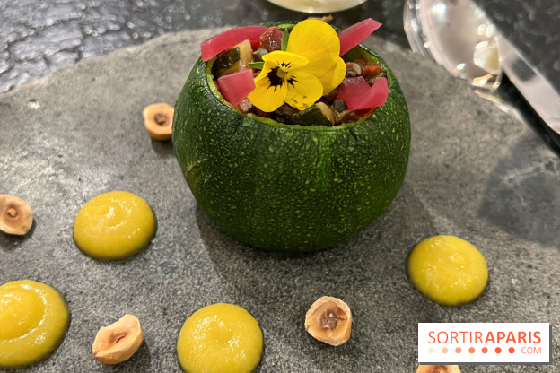 Ma Dame, le restaurant de l'hôtel Marignan Champs-Elysées - Courgette farcie champignons