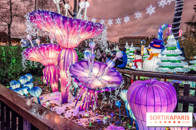 Noël au Parc Astérix 2023, sentier de lumières et patinoire