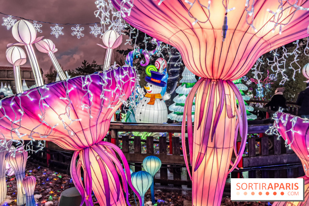 Noël au Parc Astérix 2023, sentier de lumières et patinoire