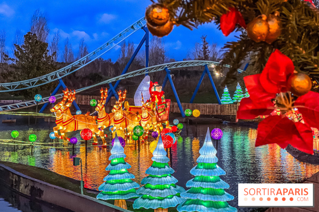 Noël au Parc Astérix 2023, sentier de lumières et patinoire - IMG 5081