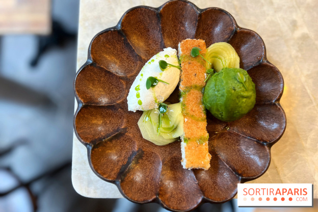 Le Boréal - Dacquoise coco, sorbet coriandre