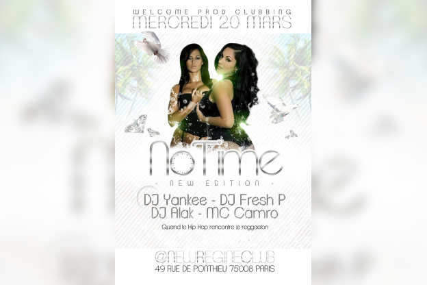 Ce mercredi 20/03 NO TIME - NEW EDITION @ NEW REGINE