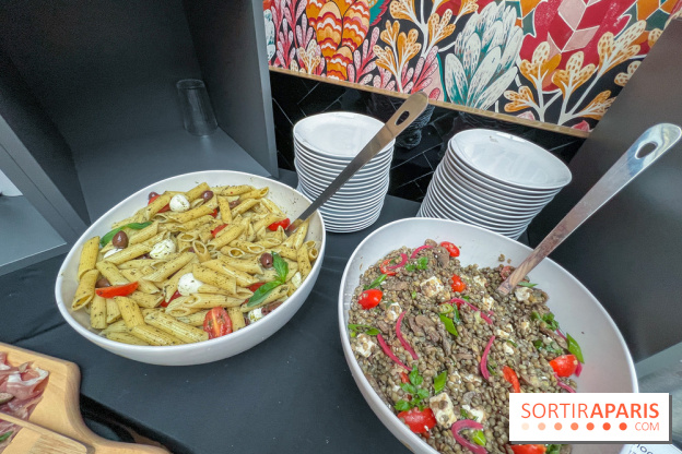 Brunch de la Maison Marques à Asnières sur Seine - Salades pâtes et lentilles