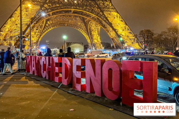 Marché de Noël 2023 au pied de la tour Eiffel - Quai Jacques Chirac