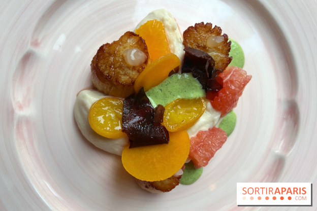 La Datcha - Saint-Jacques, chou fleur, pomelos