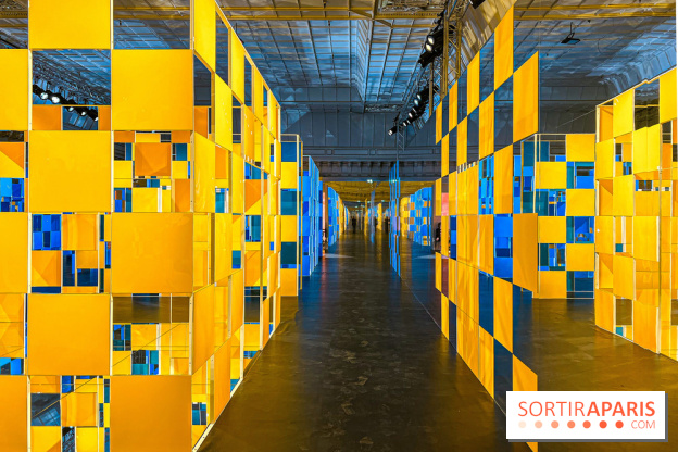 Aux Beaux Carrés, l'exposition de Daniel Buren au Bon Marché Rive Gauche