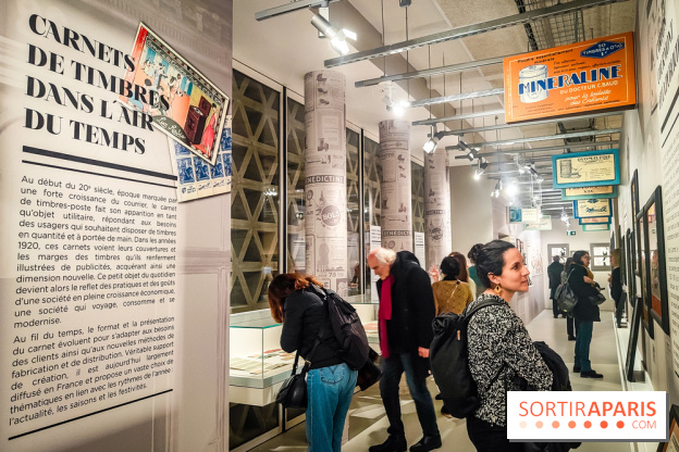 Carnets de timbres dans l'air du temps, l'exposition originale du musée de la Poste - nos photos - IMG20240130184458