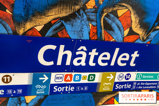 La station de Métro Châtelet re-décoré par des street-artistes
