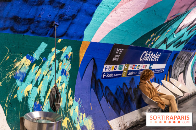 La station de Métro Châtelet re-décoré par des street-artistes -  A7C4425