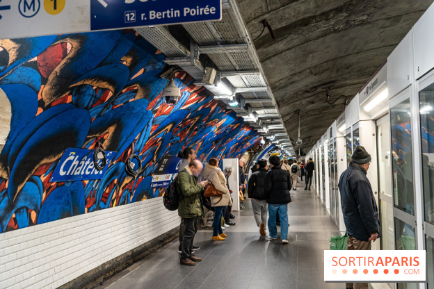 La station de Métro Châtelet re-décoré par des street-artistes -  A7C4416