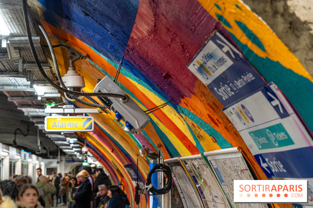 La station de Métro Châtelet re-décoré par des street-artistes
