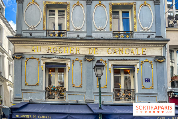 Au Rocher de Cancale, le restaurant historique à la façade bleue rue Montorgueil
